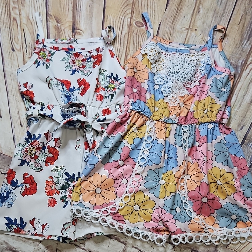 🔥Shein Girls Romper Lot Of 2 Size 4/5‎